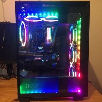 Бесплатная доставка ROG i7 8700K 3,7 ГГц GTX1080Ti 32 Гб 250 ГБ NVMe SSD 2T SSHD RGB игровой ПК