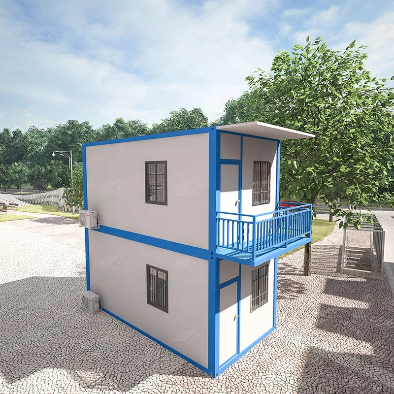 2 story cheap container house kit construction accommodation camps affordable housing export mobile homes for nepal