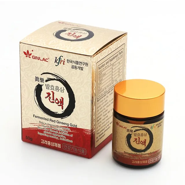  Низкая цена здоровый концентрат корня красного женьшеня жидкость-твердый экстракт пищи Сделано в Корее