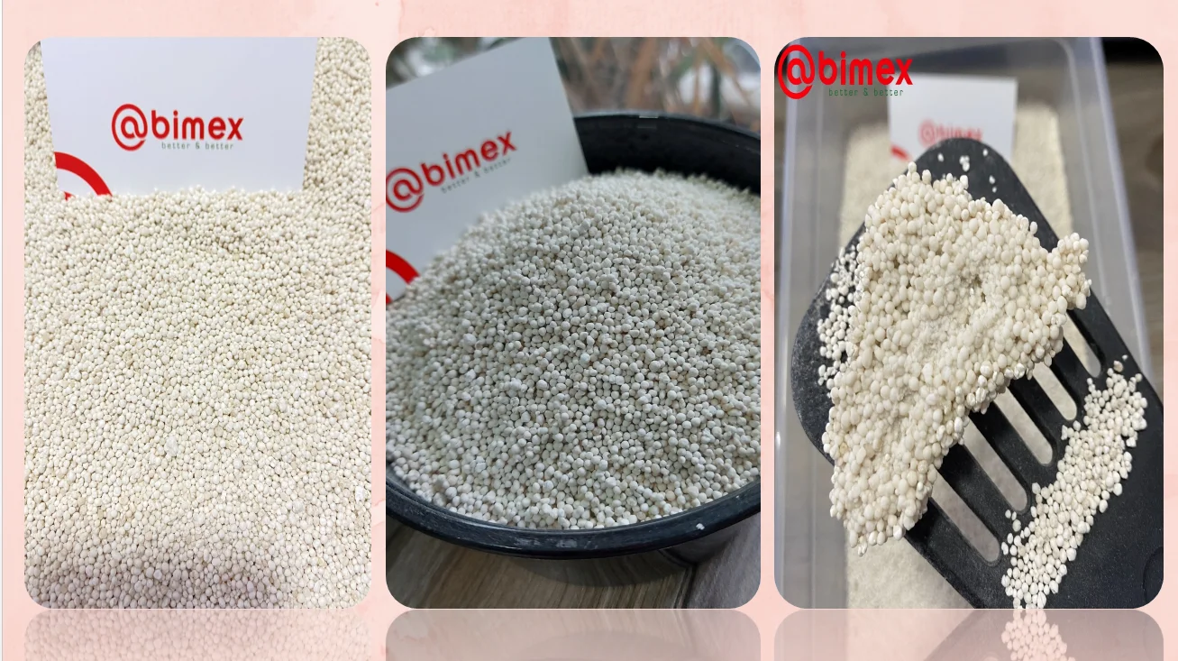 CAT Litter from TAPIOCA STARCH - Safety SOLUTIONS Sustainable Pet Cleaning & Grooming Products White, Light Yellow Small Ball