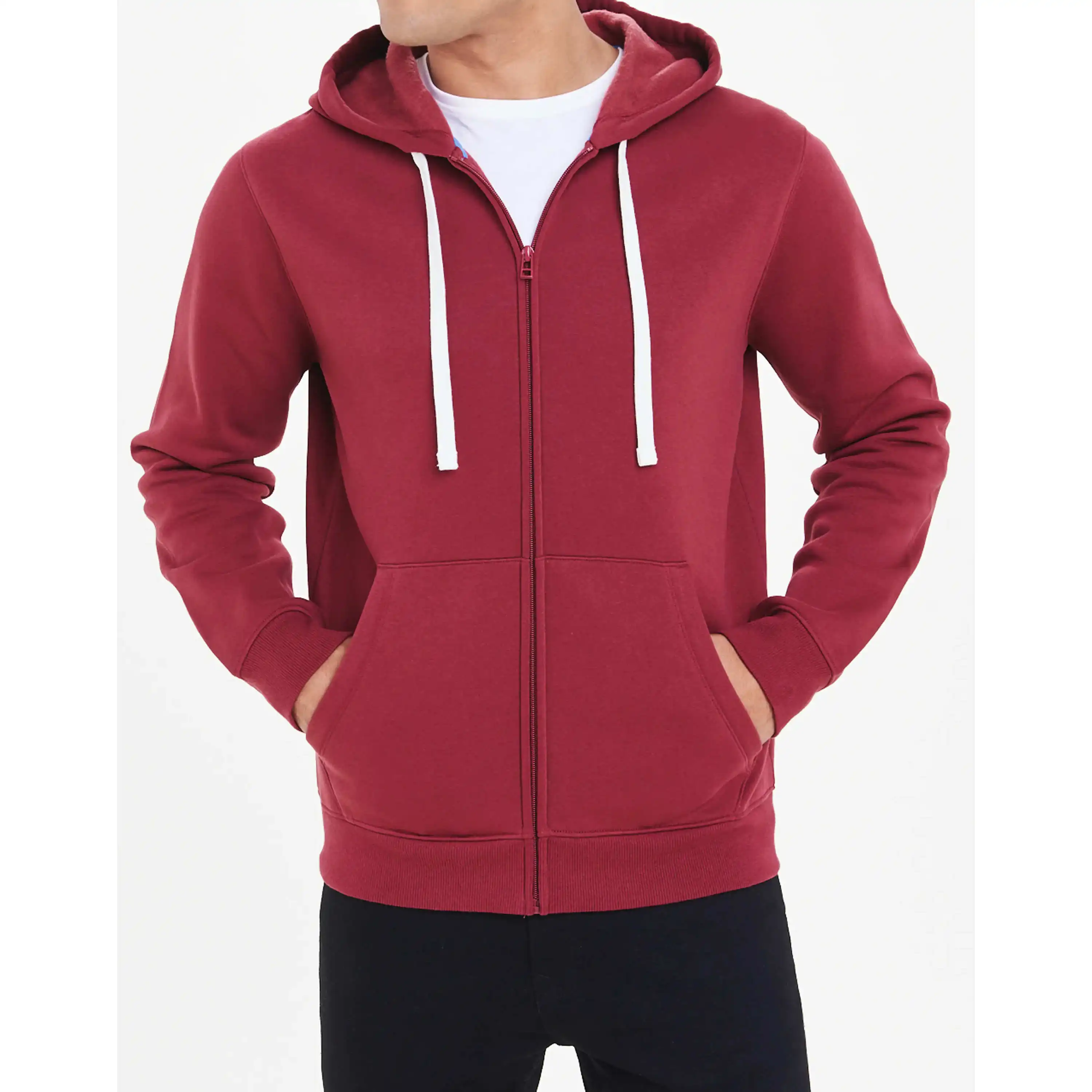 Men Long Sleeve Zipper Hoodies Custom Casual Winter Men Hoodies Sweatshirt