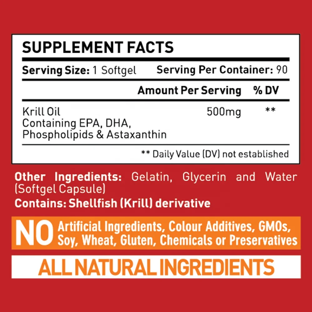 [Новинка] GMP сертифицированные объекты все натуральные медицинские добавки мягкое масло Red Krill