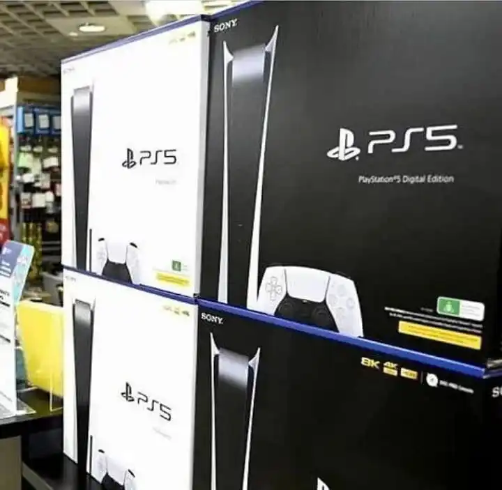 Best Discount For New PlayAStation 5 Digital Edition PS5 Console Disk Version Standard Blu Ray wit 5 Free Games and 2 Controller