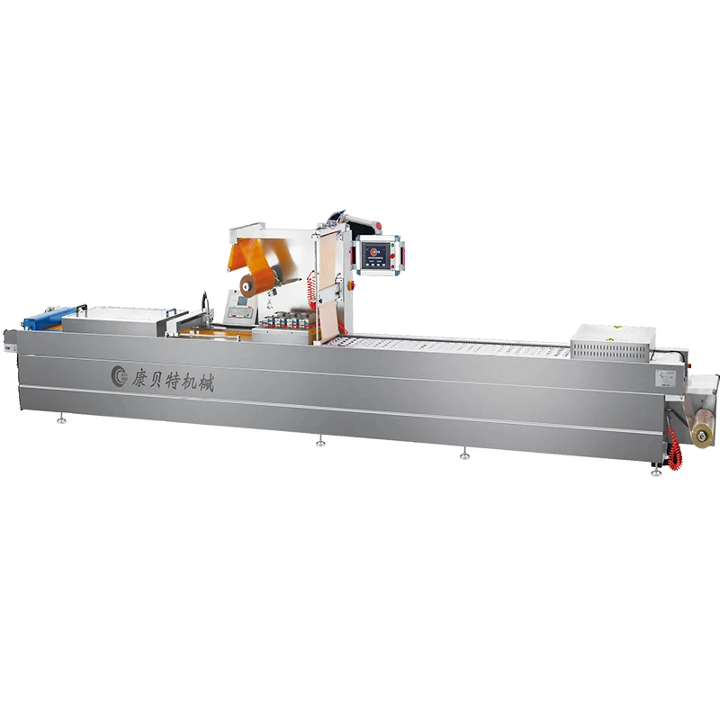 Thermoforming vacuum packaging machine for seafood fish shrimp