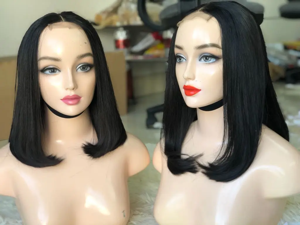 Прямые волосы Bob Wig Bone необработанные от оптового производителя