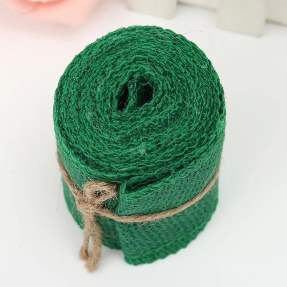 
Natural Jute Hessian Burlap Ribbon Roll From Bangladesh 