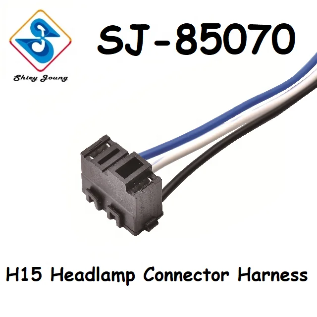 Customized H15 Auto Headlight Socket 3 Pin Female Connector Wire Harness Car Headlamp Assembly