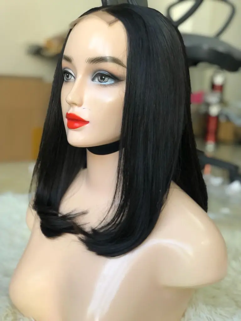 Прямые волосы Bob Wig Bone необработанные от оптового производителя