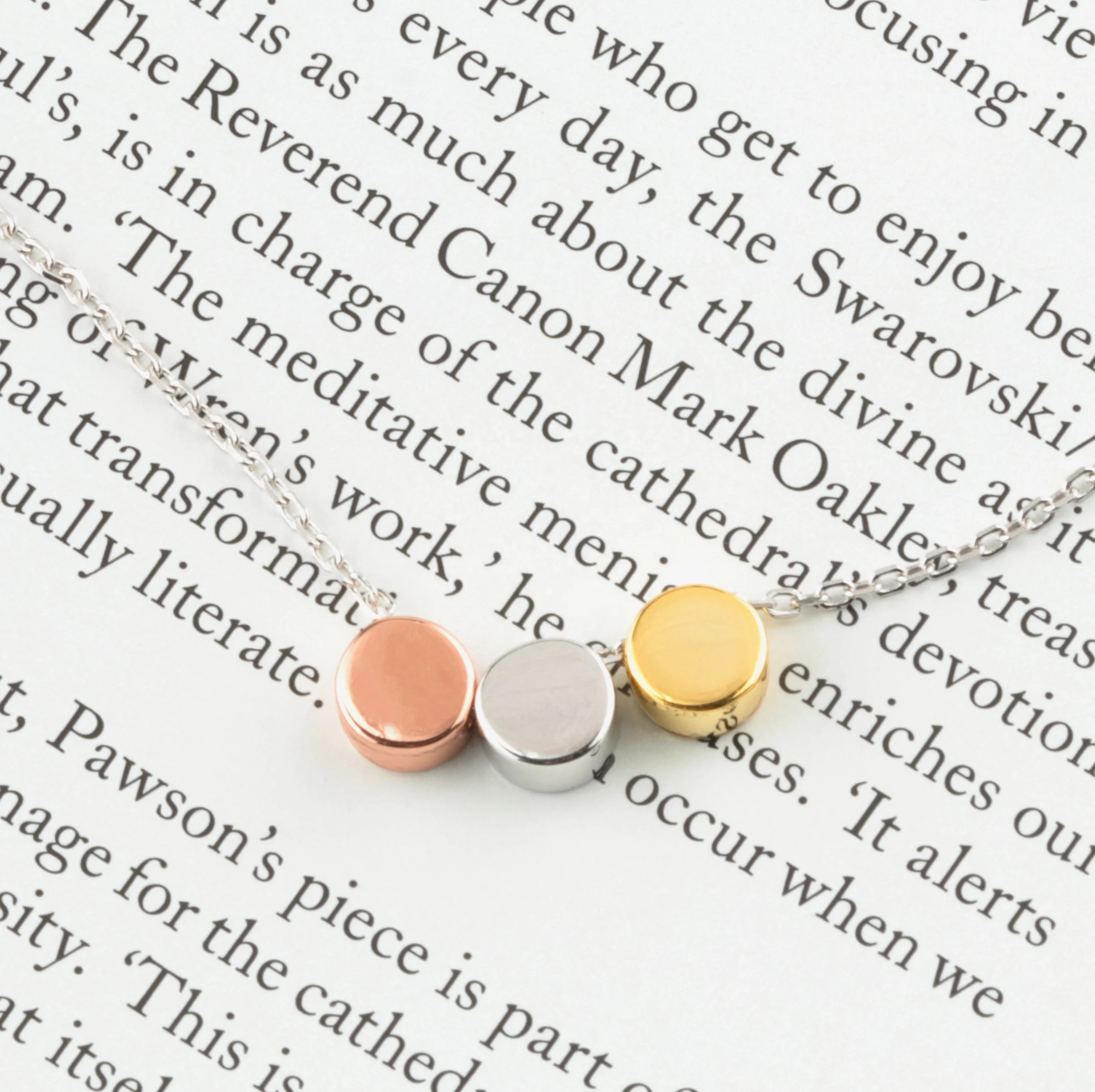 925 sterling silver jewelry necklace circle simple necklace rhodium gold rose gold plated necklace