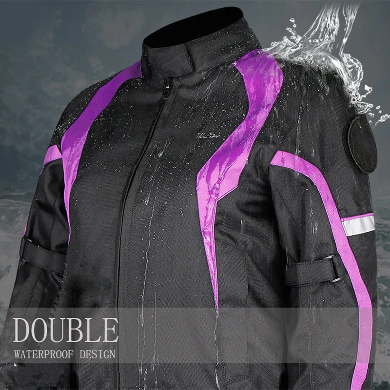 Motorcycle Women Waterproof Jacket Moto Warm Reflective Winter Touring Motorbike Gear Racing Cordura Jackets
