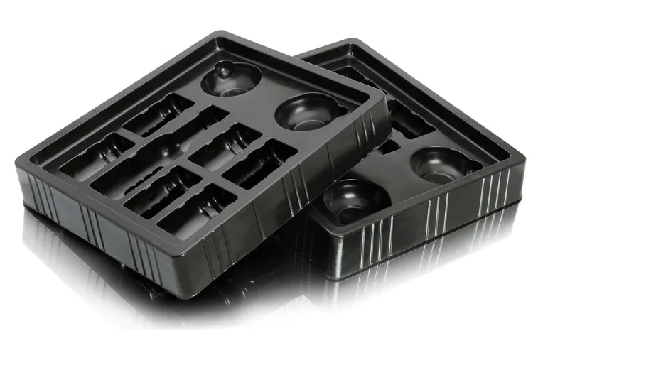 Flocking PP tray plastic vacuum forming machine