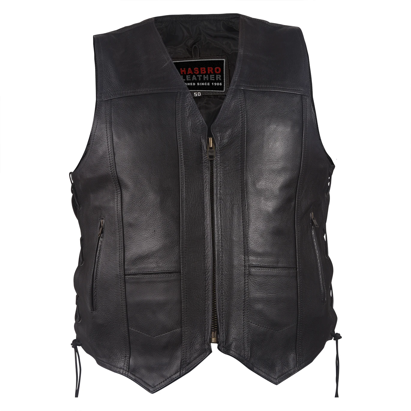 Мужские повседневные крутые модные кнопки сетчатой стелькой из натуральной овечьей кожи и Натуральной Кожи Мотоциклетные байкерские жилет кожаный для девочек