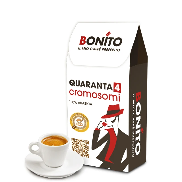 Caffe Bonito Arabica blend 250 gr. Ground Coffee - Medium Roasted Ground Coffee Vacuum Packed