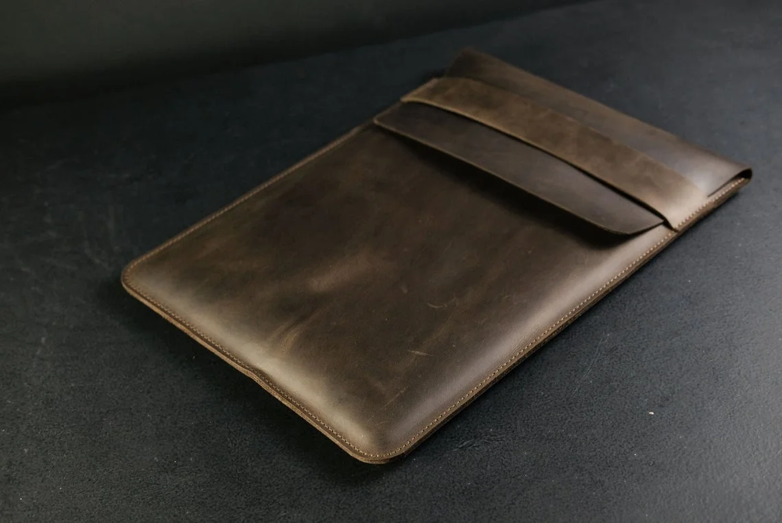 CLASSIC Genuine Leather Sleeve Cover Laptop Case Soft Leather Travel Briefcase Computer Business Eva Laptop Case/Sleeve/bag