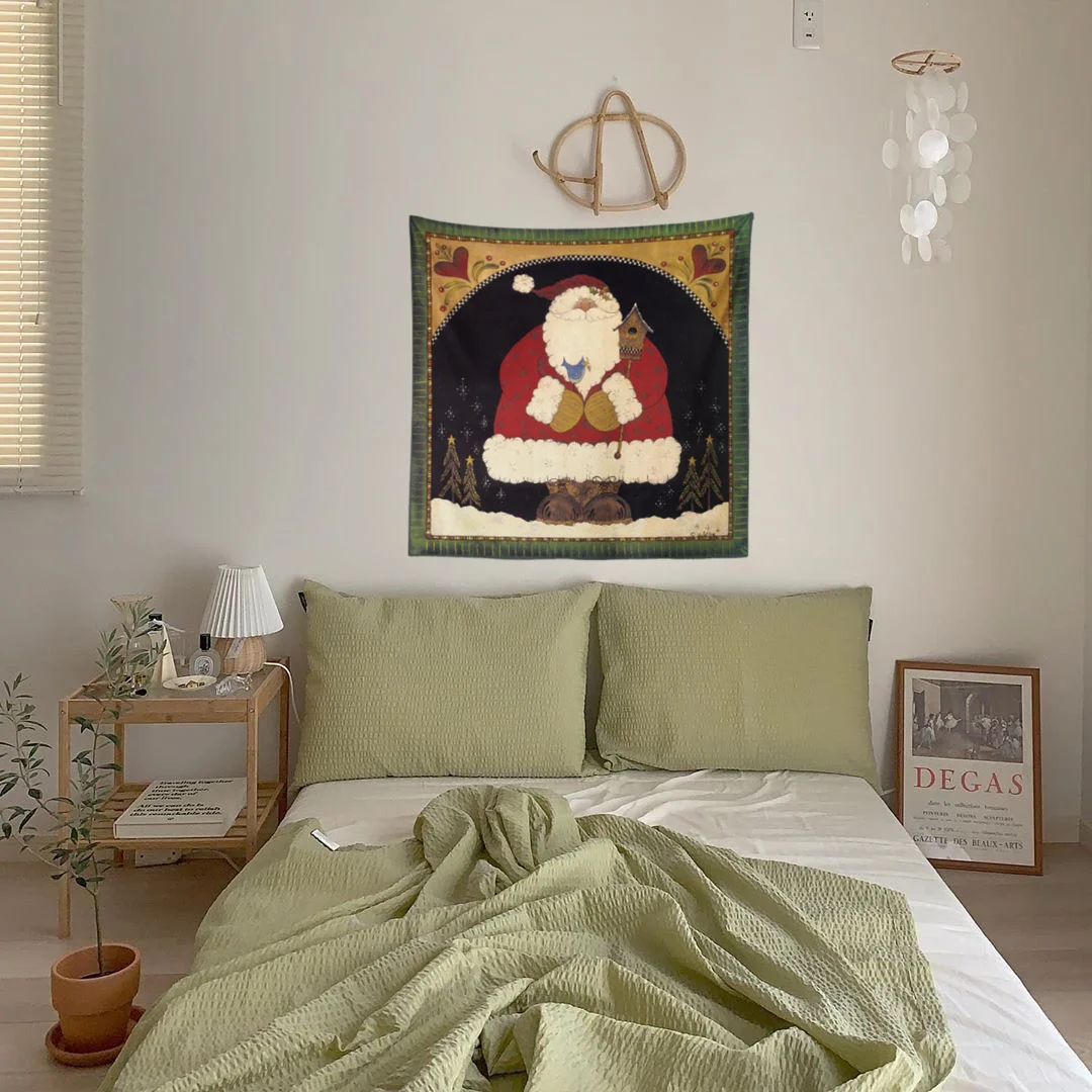 70x70 Santa Claus presents Santa hat red heart Christmas elements tapestry