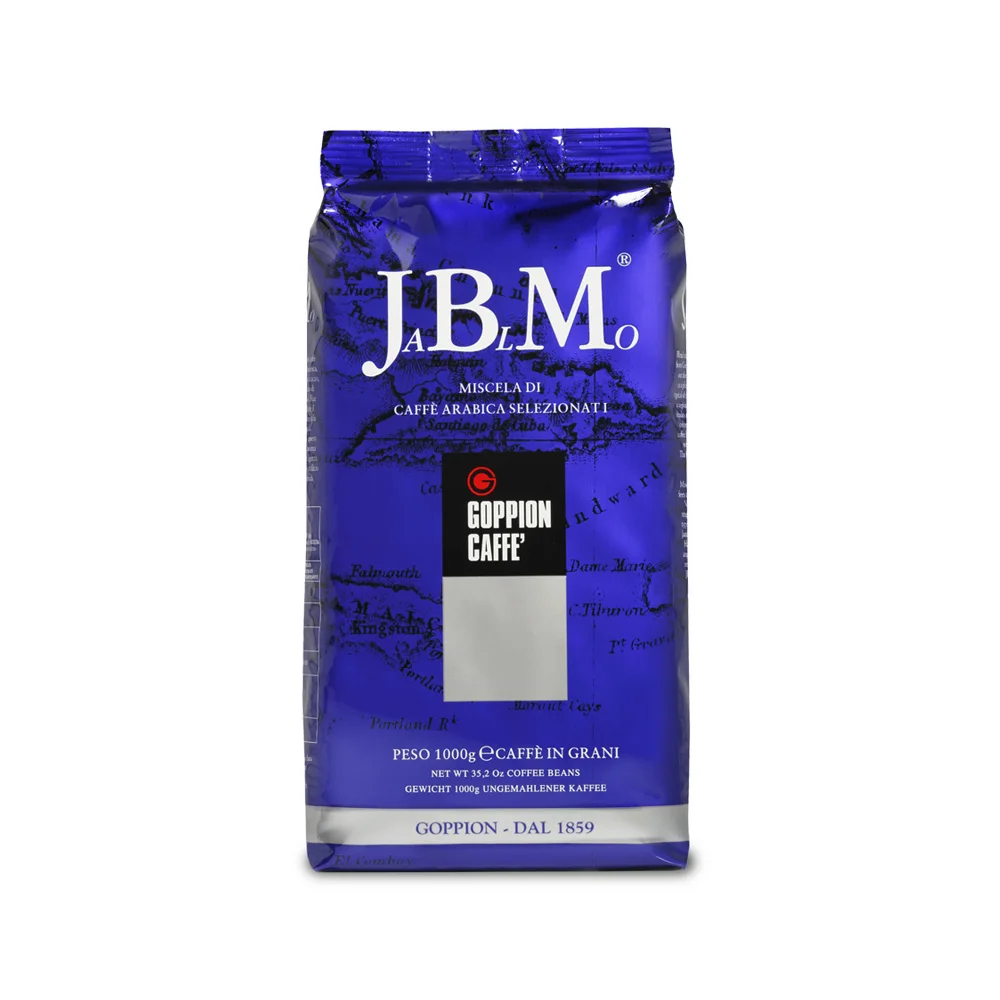 Top Quality OEM ITALIAN JBM Coffee beans 1000g for export  100% ARABIC