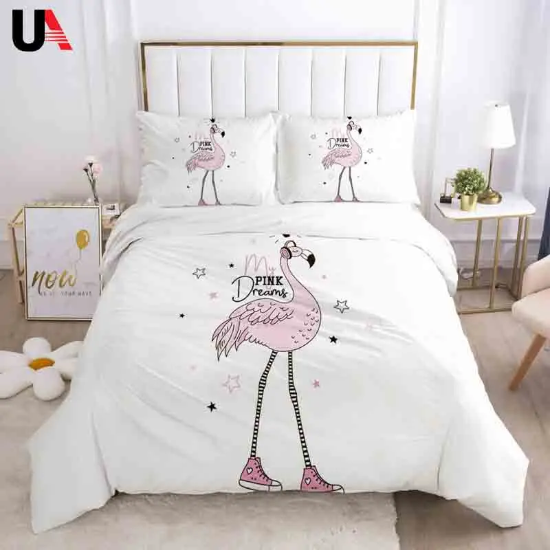 Princess Cartoon Bedding Set for Baby Kids Children Crib Duvet Cover Set