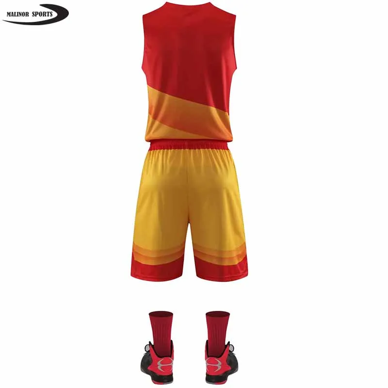  Форма для баскетбола с сублимационной печатью новейший дизайн Комплект Баскетбольной униформы на заказ