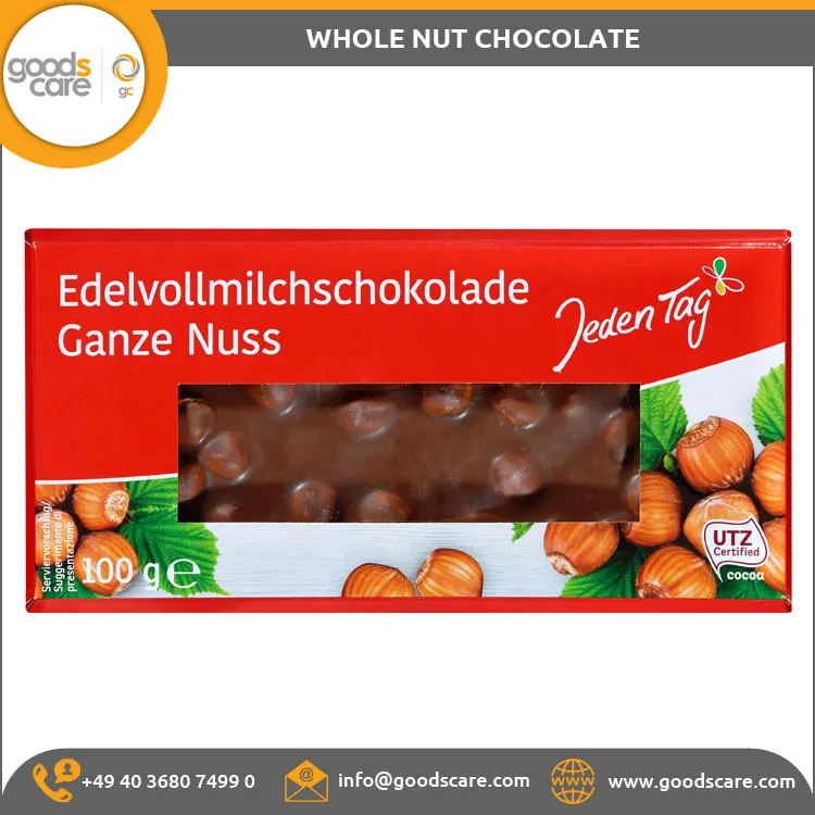Leading Supplier of Best Quality Whole Nut Chocolate 100g Made in Germany
