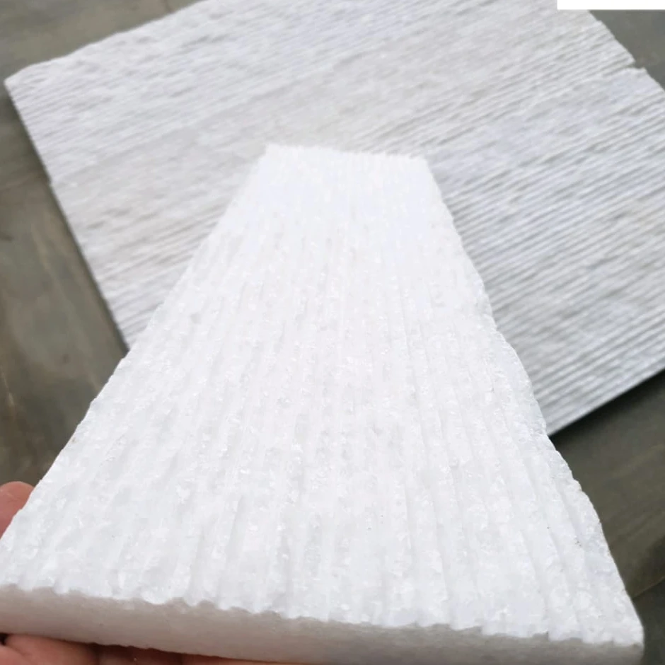 Hot sale white linechise design marble stone wall panel natural wall -  Vietnam Marble Direct Exporter Cheap Price White marble