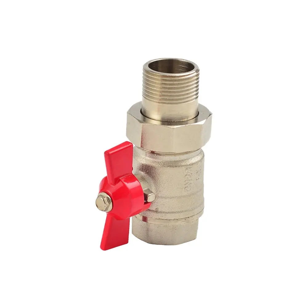 Современный дизайн латунный шаровой клапан стержень полнопроходной 2 дюймов магнитный замок ручка