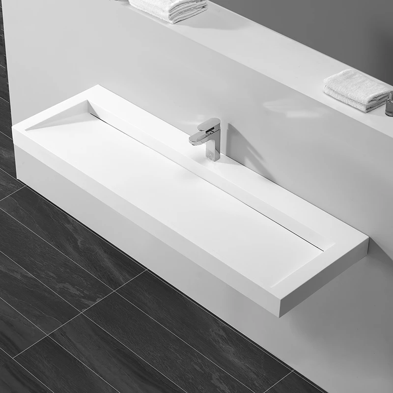 Раковина/раковина современного дизайна с твердой поверхностью для ванной комнаты