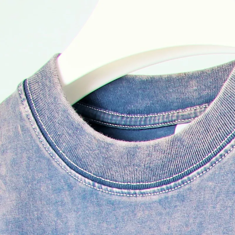 Mens clothes oversize tshirt heavyweight cotton blank acid wash t-shirt custom graphic vintage t shirt