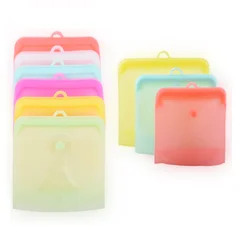 Великолепный многоразовый безопасный силиконовый Пакет для хранения продуктов