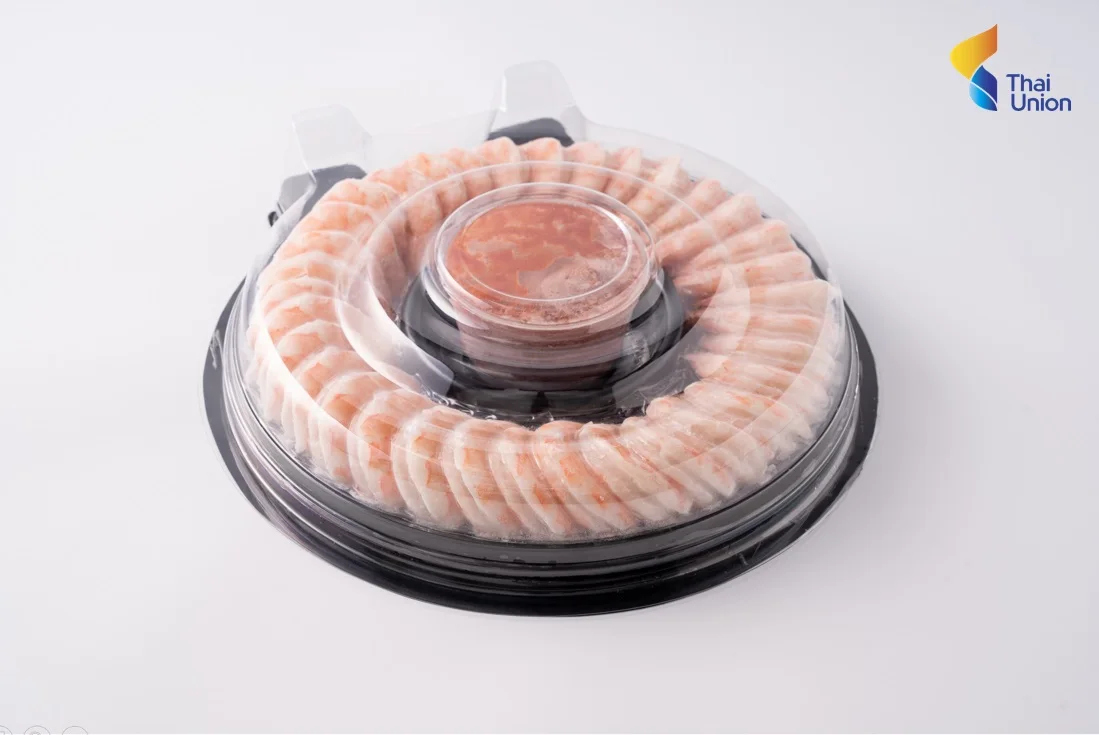 Cooked Shrimp Ring with sauce by Thai Union Group PCL from Thailand