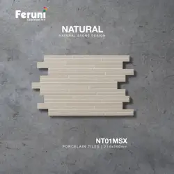 High Quality Polish & Matt Surfaces Strip Deco Tiles Combine with Three Type of Surface To Reflect Depth and Extra Dimension