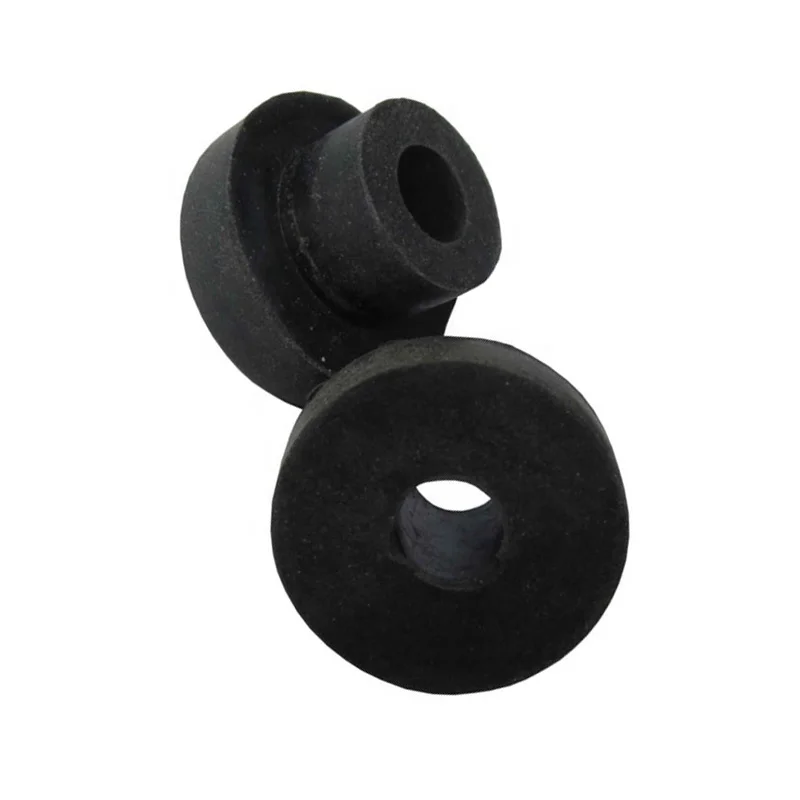 
Injection Molding Parts Black Flange Bushing Silicone Rubber Parts 