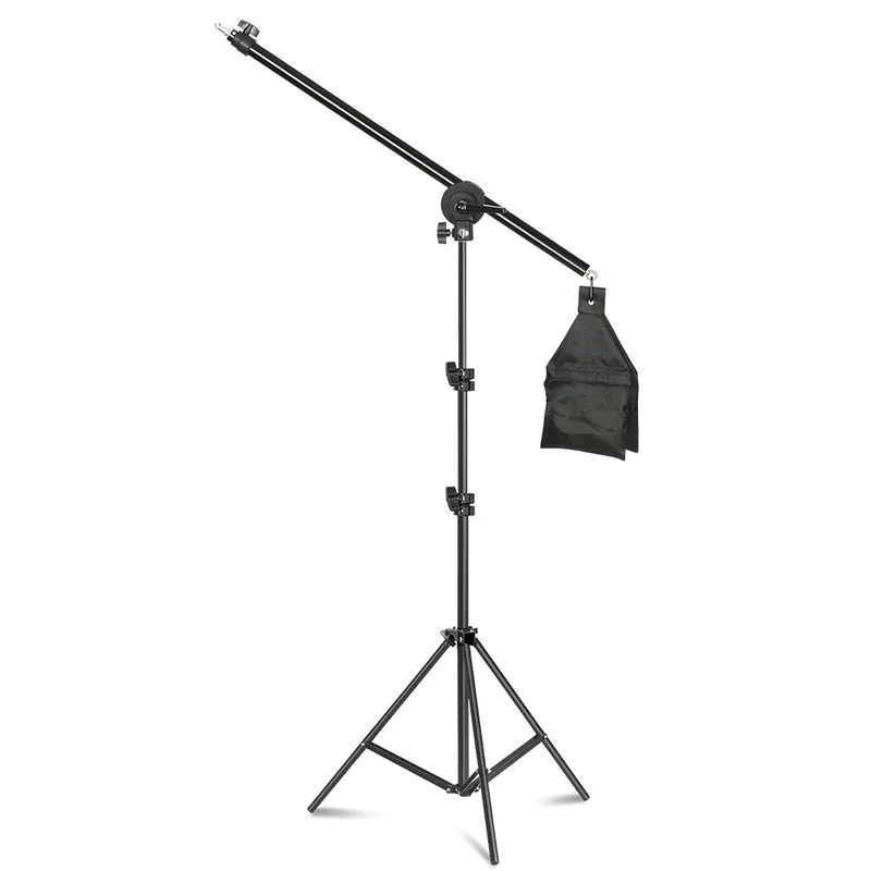 Photo Studio Kit Light Stand Cross Arm With Weight Bag Photo Studio Accessories Extension Rod 53 -133CM Or 75-135CM Optional