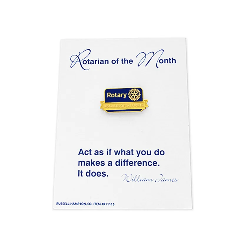 Индивидуальный эмалированный роторный клуб президент Международный значок на лацкан