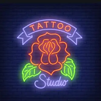 Manufacturer custom tattoo acrylic letters led light neon sign