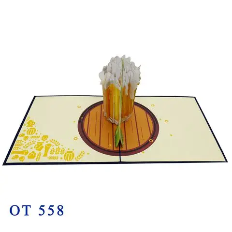  Открытка для пива открытка подарка дешевая Высококачественная напитков дизайнерские открытки ручной работы вечеринки охлаждение оптовая продажа Вьетнам