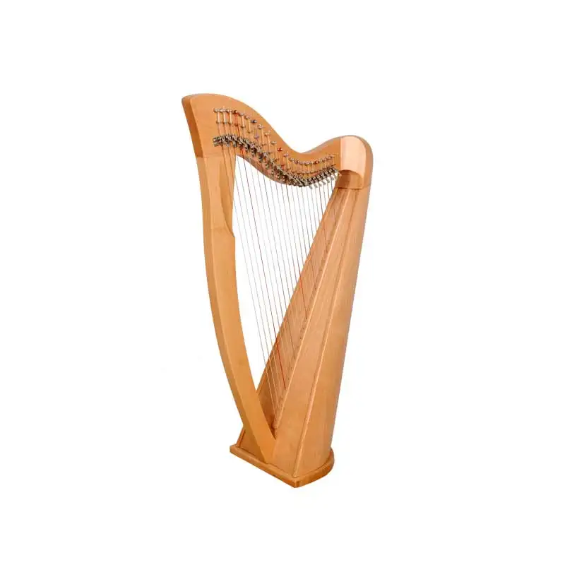 22 String Round Back Harp Beechwood