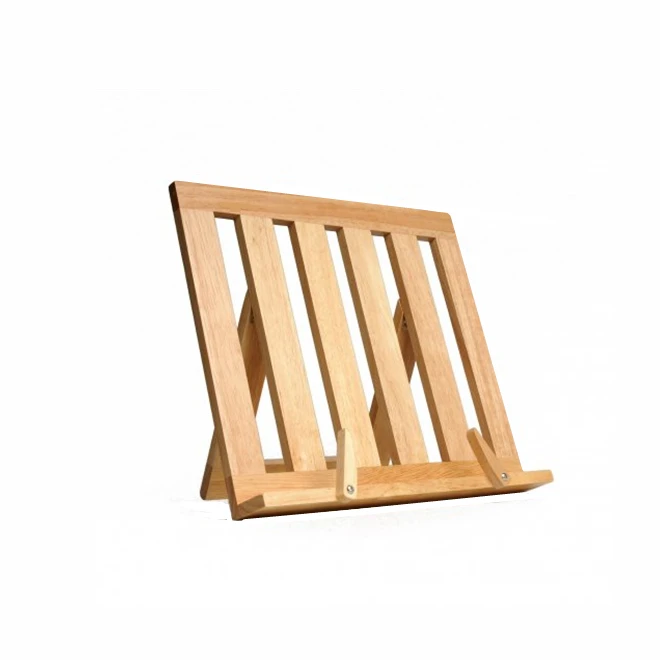 Adjustable Wooden Laptop Stand MacBook Holder Bamboo Display Stand for Tablet iPad Bible Sheet Stent Music Recipe Book Holder