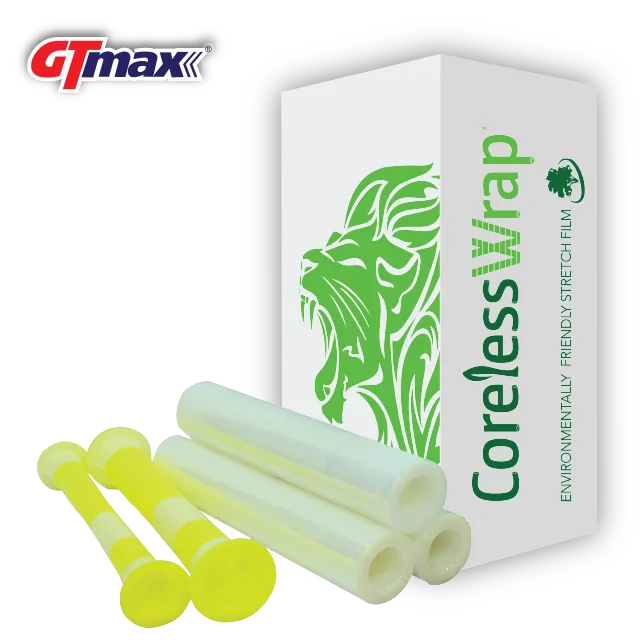 
Corelesswrap Stretch Film save tree concept to save cost for maintain packaging industries production GT-MAX 