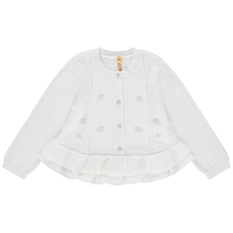 Latest designs girls knitted sweater high quality breathable baby sweater