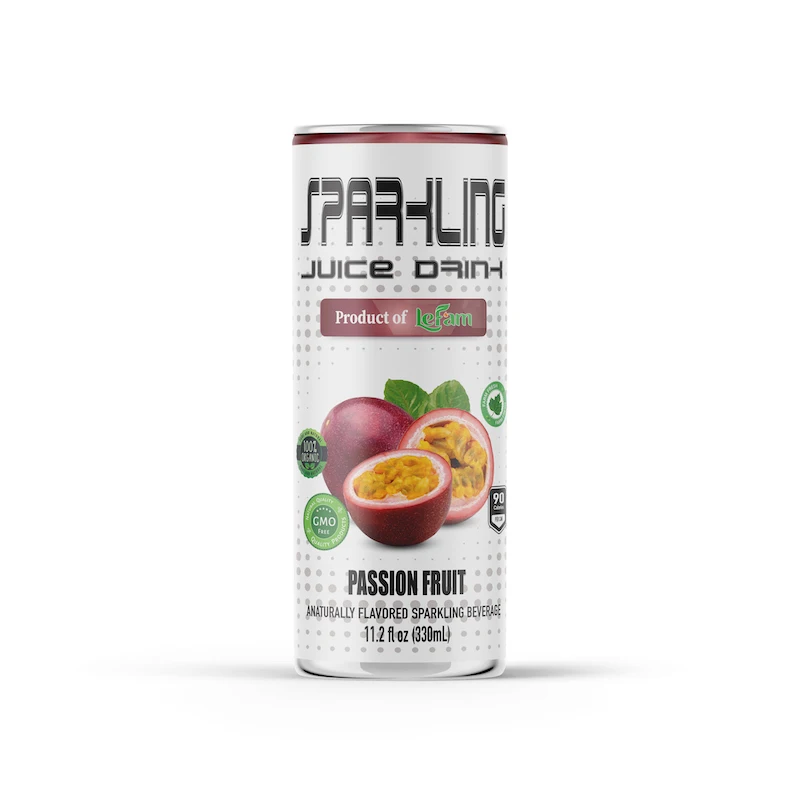 Alcohol Free Tropical Fruit Passion Fruit Juice Sparkling LEFAM BRAND Fast Delivery High Quality HACCP Low MOQ