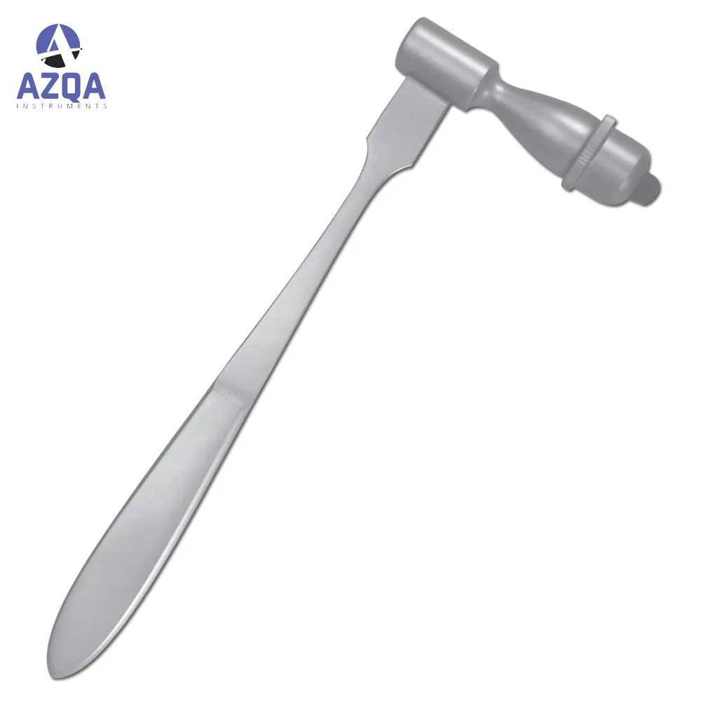 Хирургические перкуссионные молотки Traube из нержавеющей стали с резиновым нейрологическим молотком Babinski для тренировки реакции