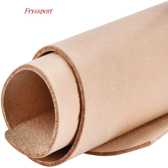 Latest  TeeLiy Vegetable Tanned Leather Pre Cut  Cowhide Grade A Tooling Leather Hide Full Grain Leather Vegetable Ta