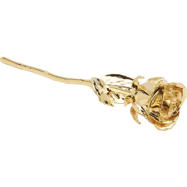 Hot selling Trendy 24K Gold Dipped Real Rose with beautiful Gift Box 6 Inches, Forever Flower,best Romantic Gifts for Women