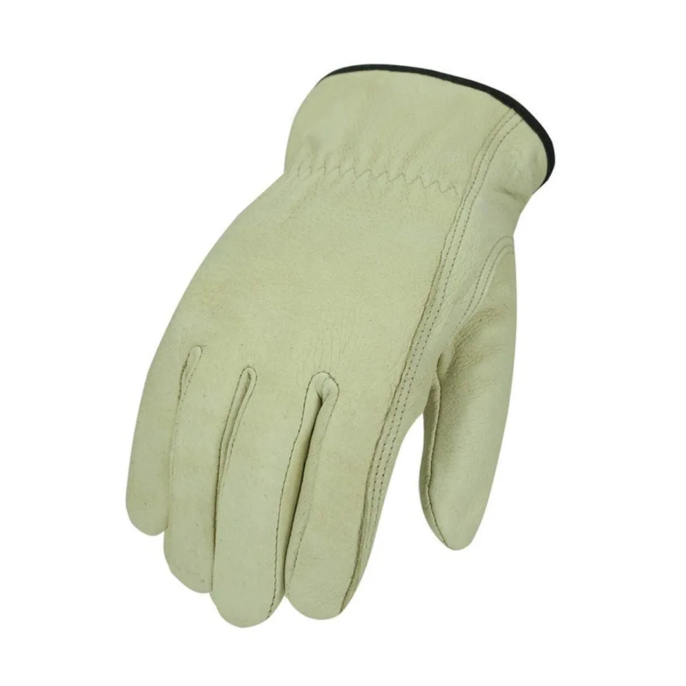 cow grain leather driver gloves for heavy work