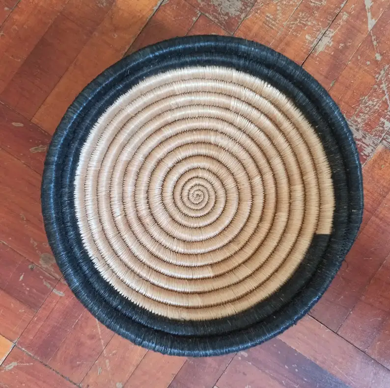 Оптовая продажа набор из 6 африканских корзин ванная корзина шоколадный терракотовый Настенный декор