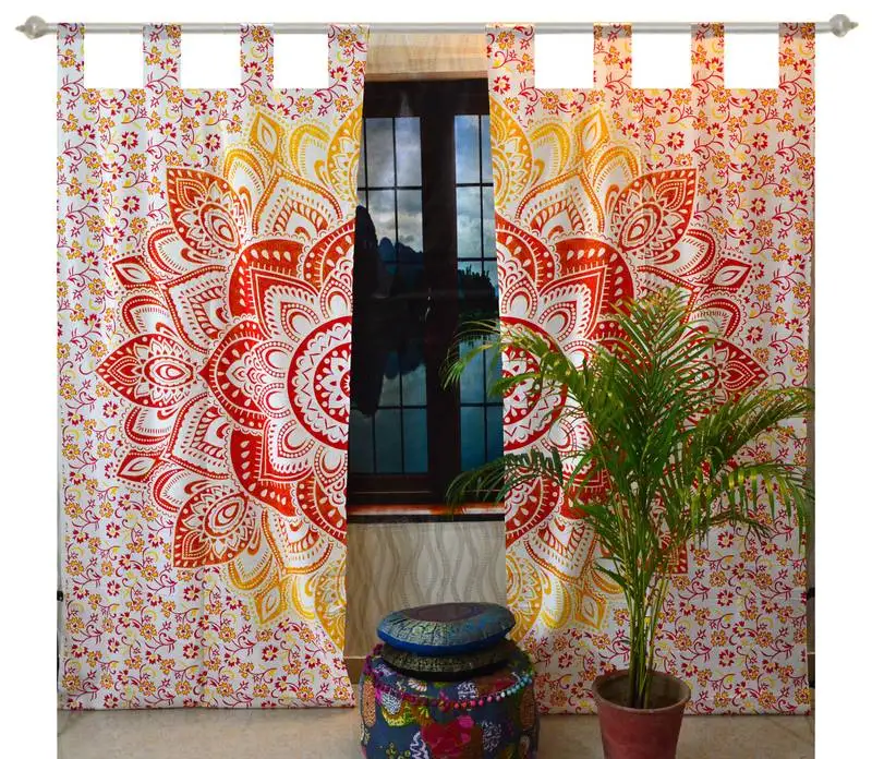 Home Decor Curtain Wall Hanging Door Window Drape Valance Cotton Handmade Multiple Color Ethnic