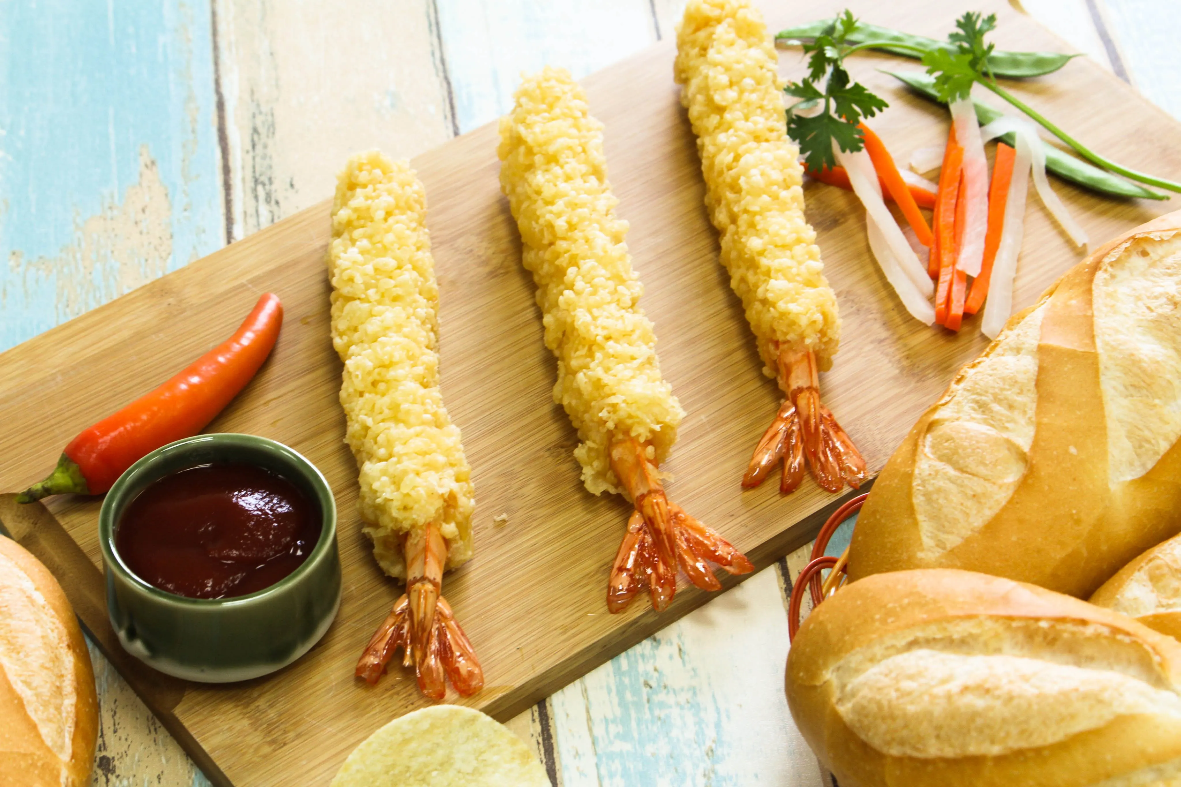 High Quality Prawn Variety Frozen Pre-Fried Tempura White Shrimp Export From Vietnam
