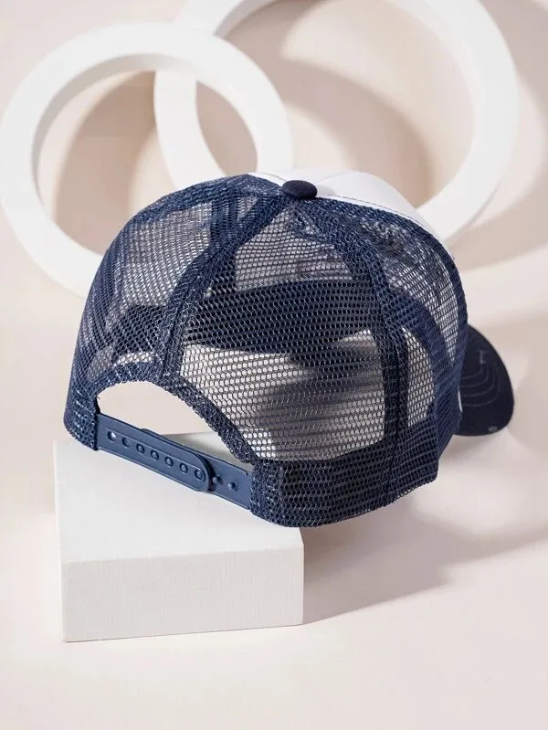 Men Letter Patch Back Mesh Baseball Cap High Quality Custom Made Logo Embroidery Wholesale OEM Manufacturer Sports Caps