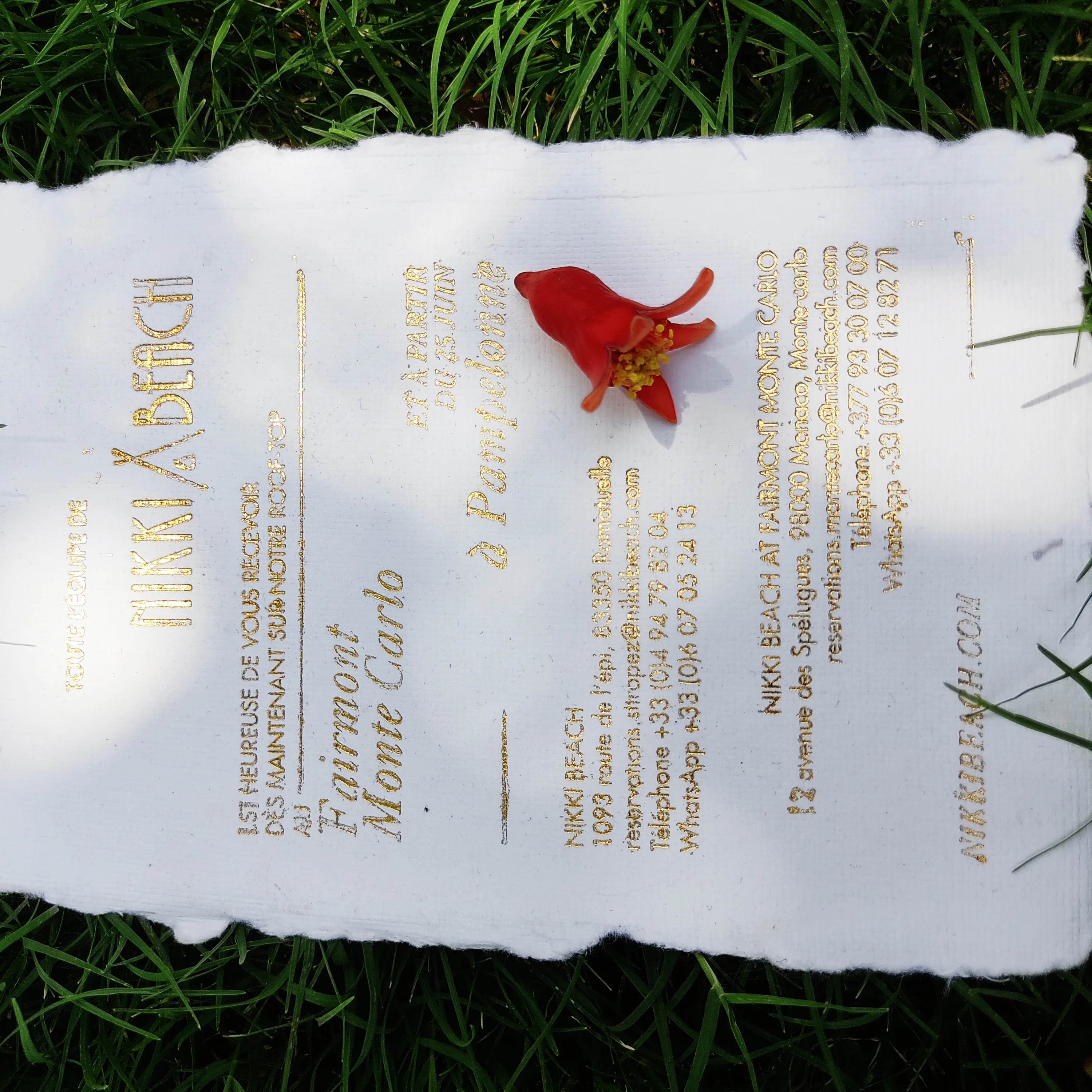 handmade deckle edge gold foil printed calligraphy paper for invitation wedding card making printed paper