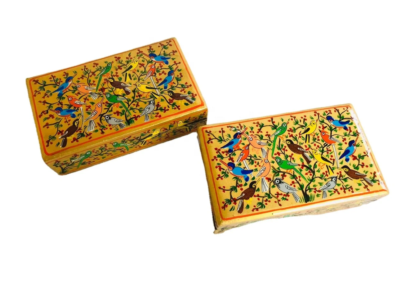 New Design hand painted vintage Paper Mache Box